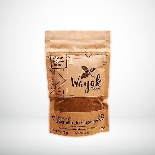 INFUSIÓN DE SEMILLA DE CAPOMO WAYAK 75 GR SUSTITUTO DE CAFÉ