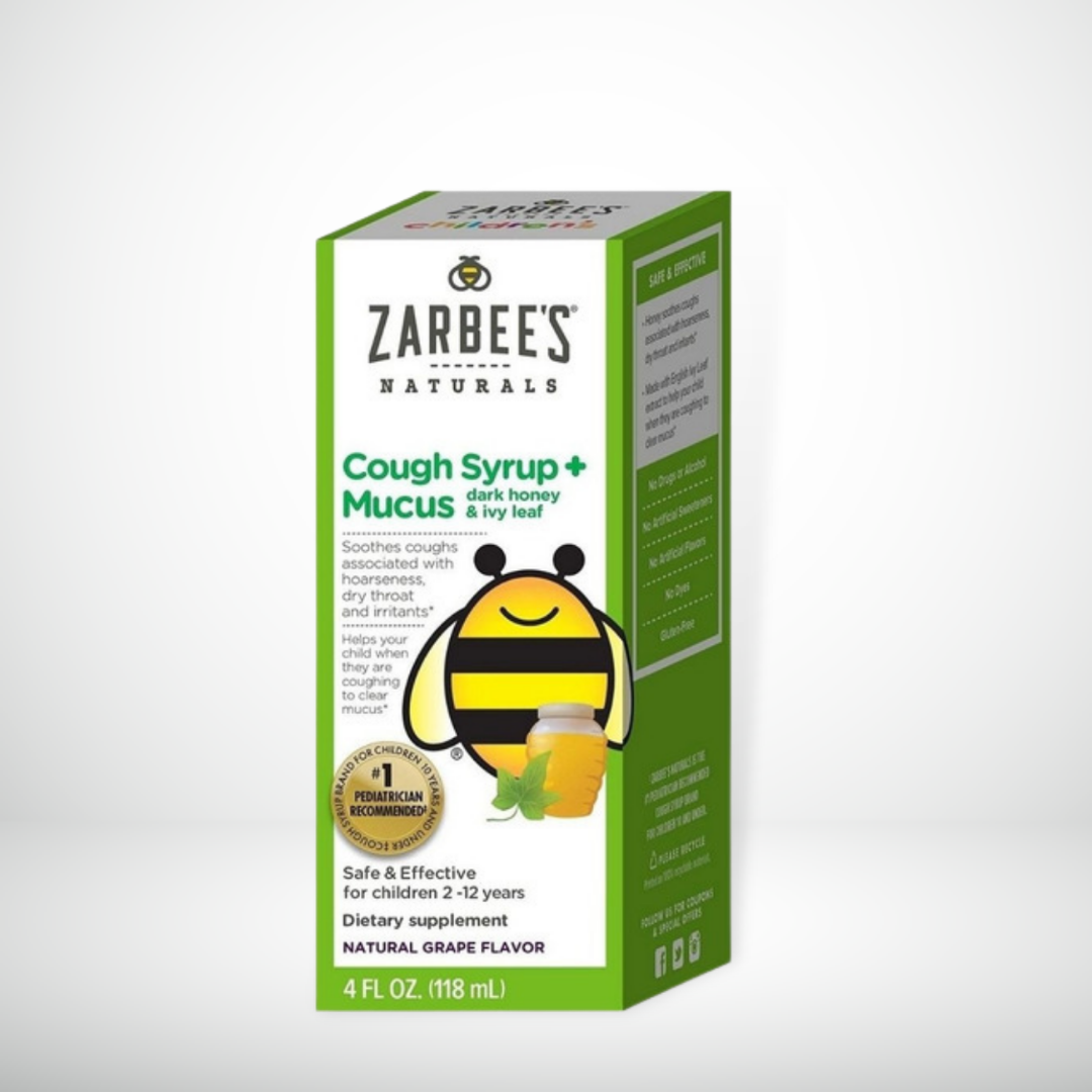 COUGH SYRUP MUCUS 118 ML ZARBEE'S NIÑOS JARABE PARA LA TOS MUCOSIDAD