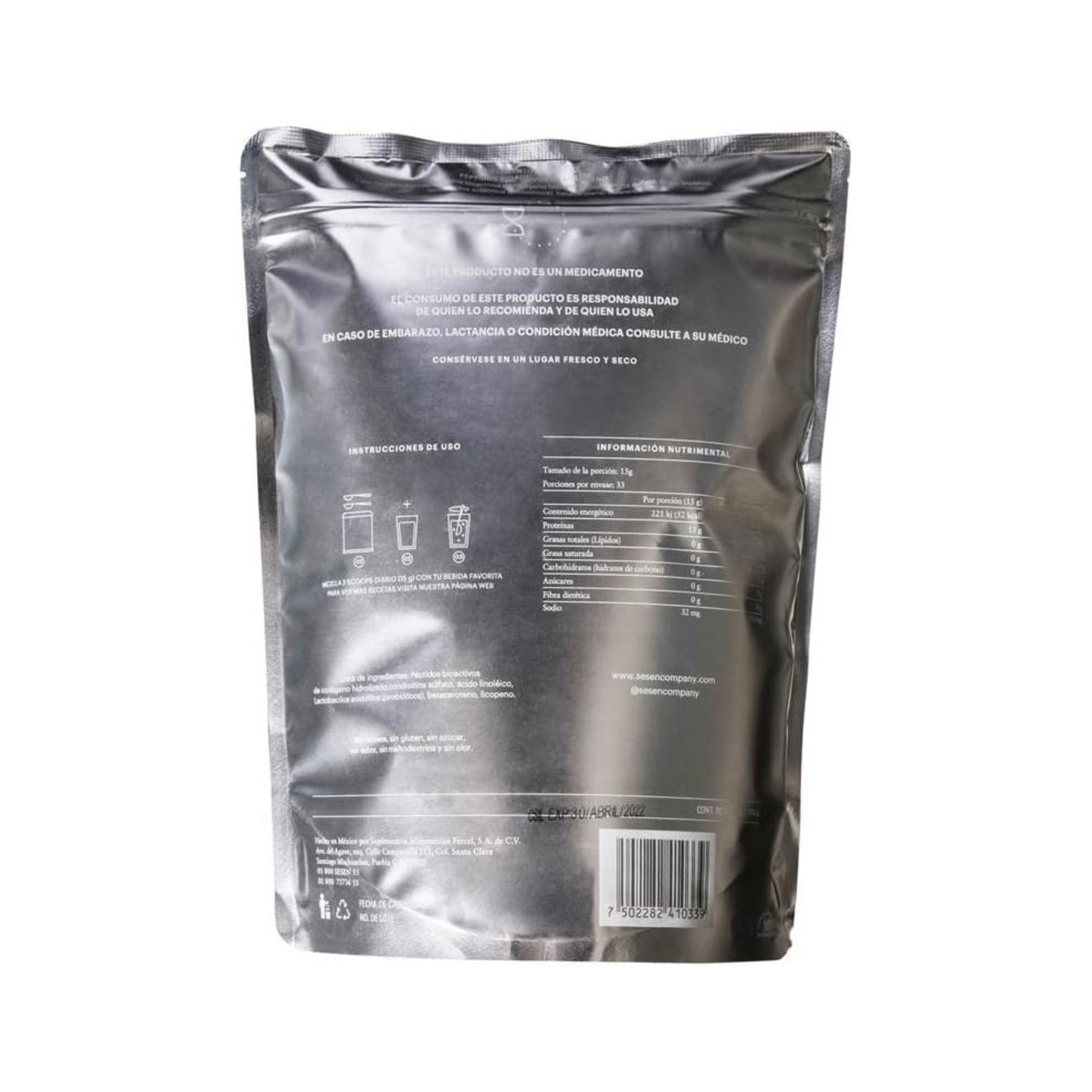 COLAGENO SESEN HIDROLIZADO EN POLVO 500g