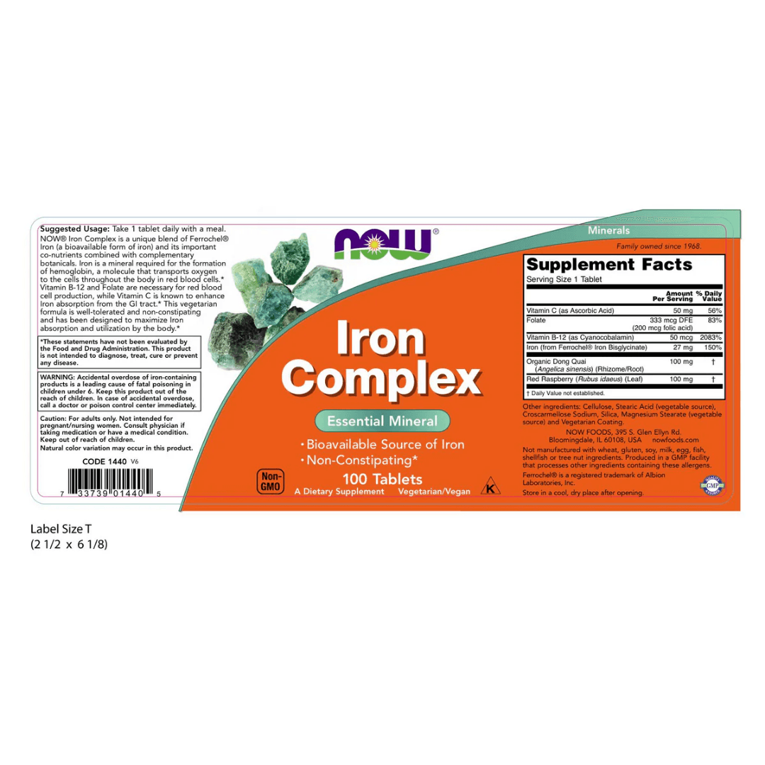 IRON COMPLEX 100 CAPS NOW