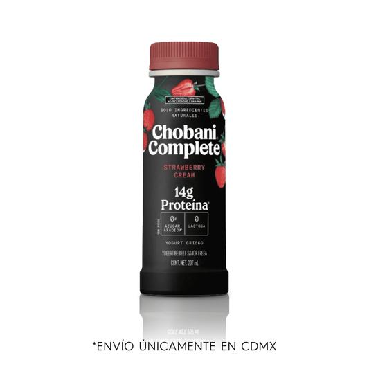 CHOBANI 14G COMPLETE FRESAS CON CREMA 207 ML