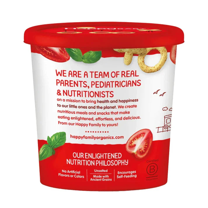 BOTANA SABOR JITOMATE Y ALBAHACA 42.5 GR HAPPYBABY