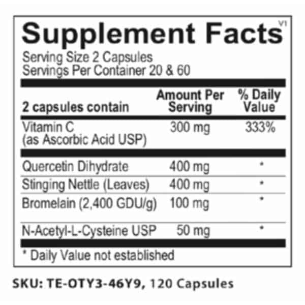 HISTAMINA SHIELD PLUS 120 CAPSULAS WELLSOURCE