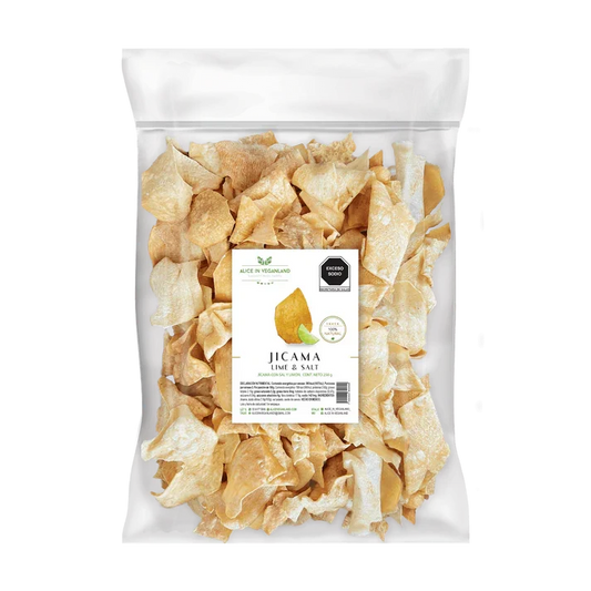 CHIPS JICAMA CON LIMON Y SAL 250 GR ALICE VEGALAND