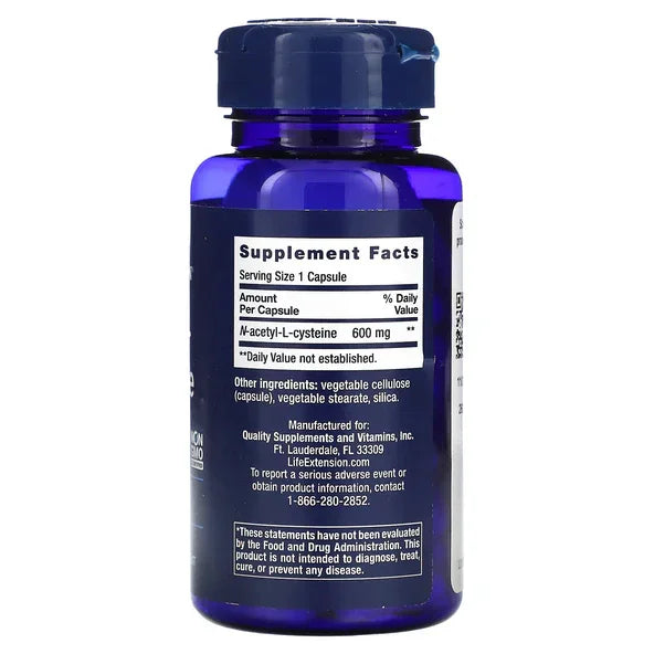 NAC LIFE EXTENSION 600 MG 60 CAPS SOP