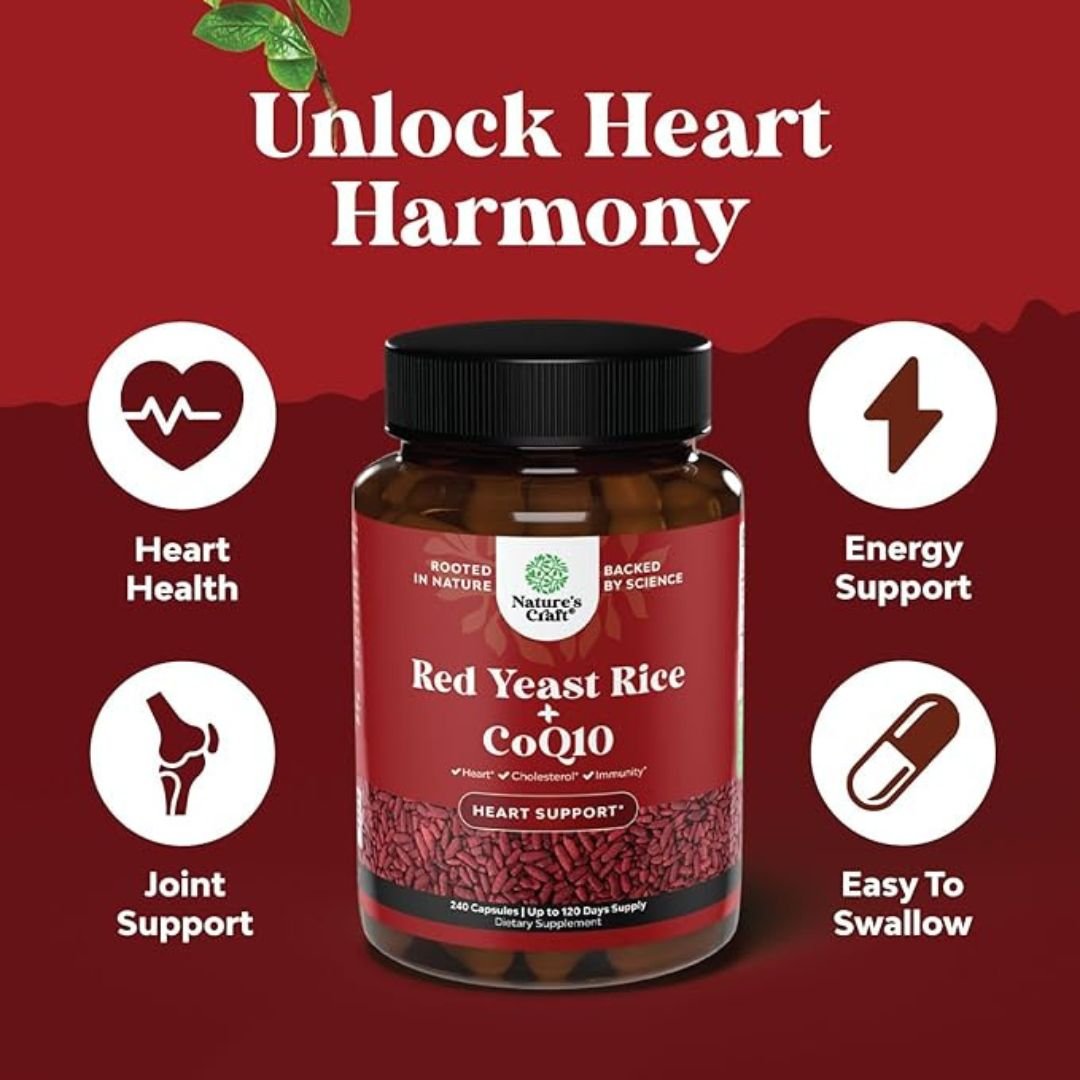 RED YEAST RICE + COQ10 60 COLESTEROL CAPSULAS NATURES CRAFT