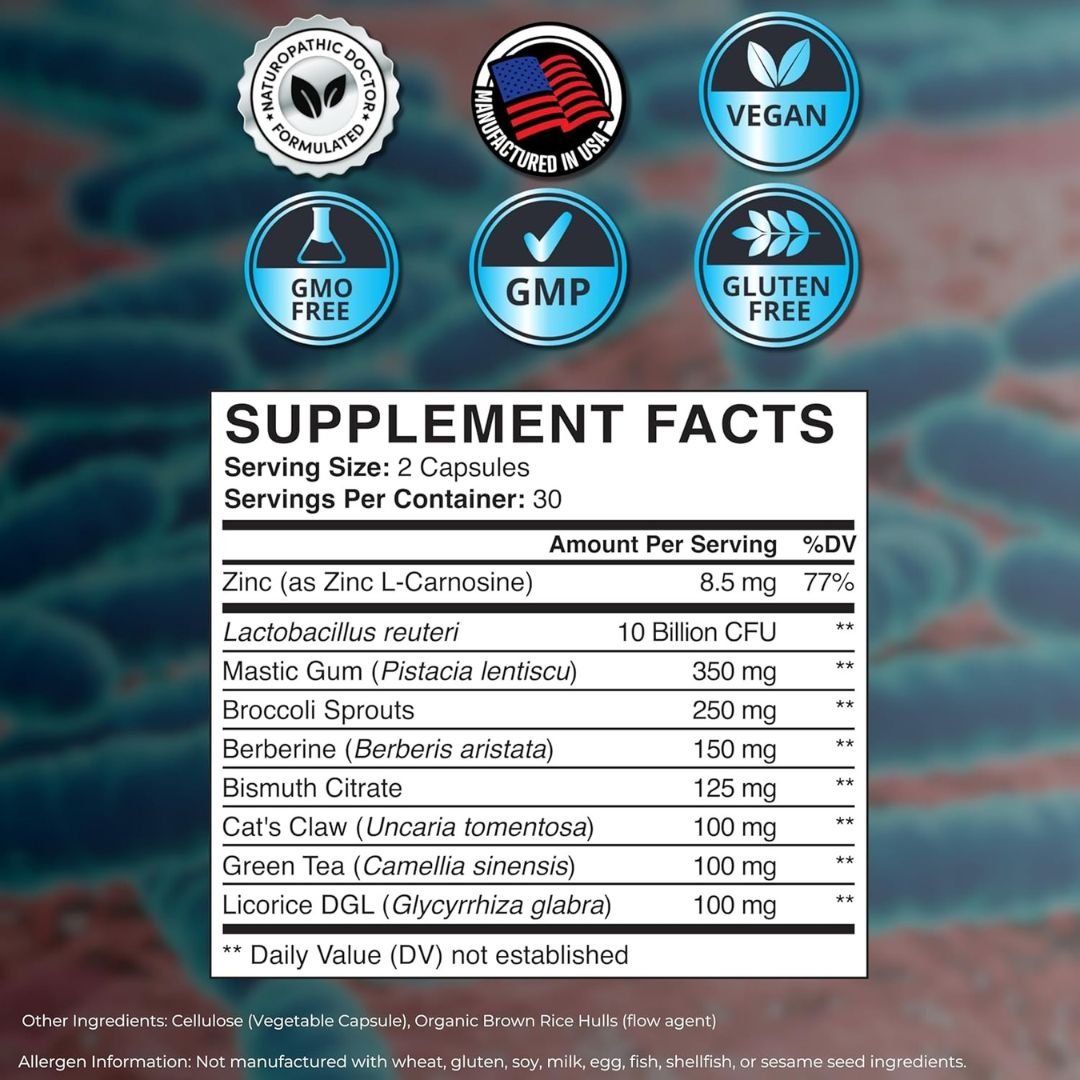 H.PYLORI PROBIOTICOS LACTOBACILLUS REUTERI 60 CAPS ZENMEN
