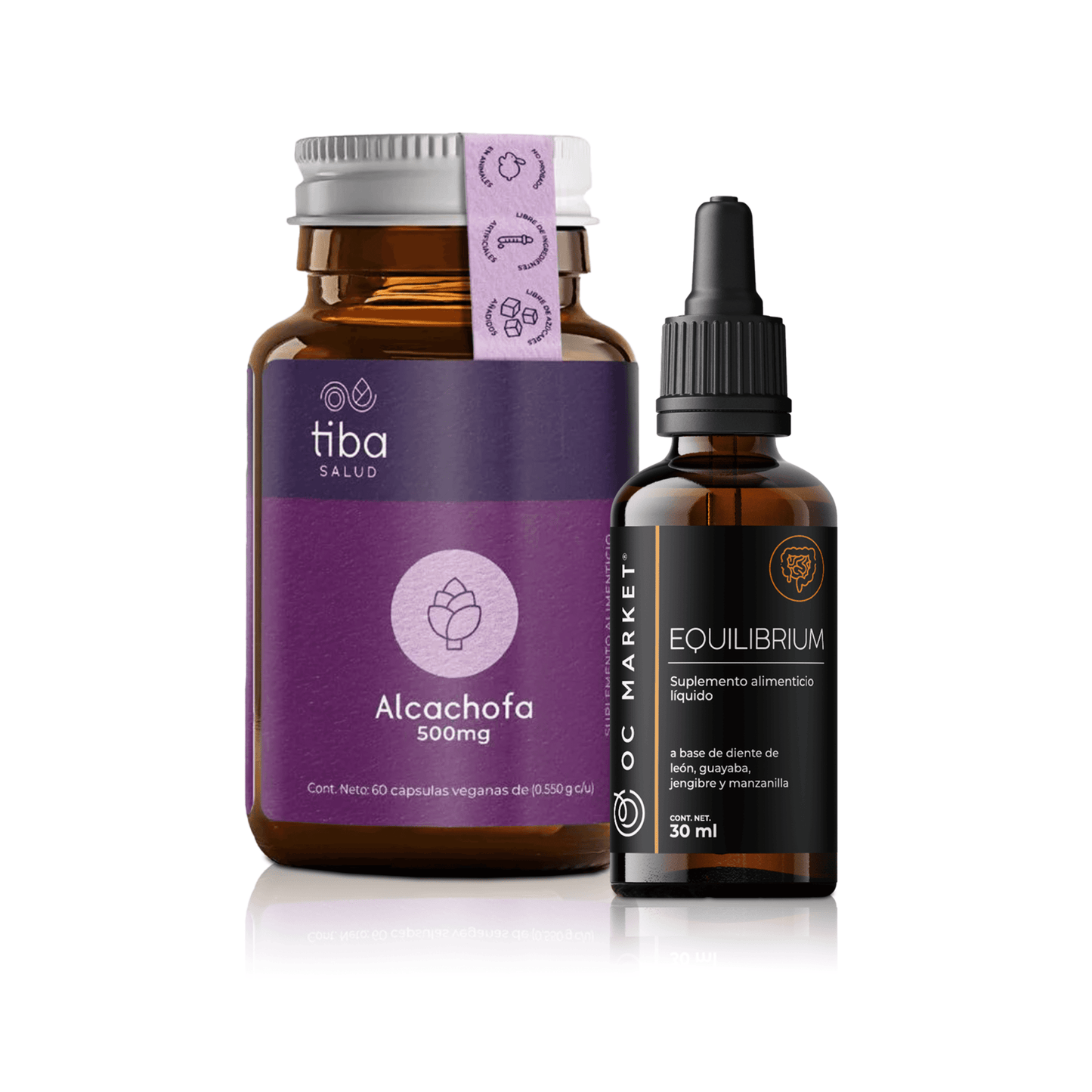 KIT SISTEMA DIGESTIVO TIBA & OC MARKET (TIBA SALUD ALCACHOFA, EQUILIBRIUM DIGESTION) - Oc Market