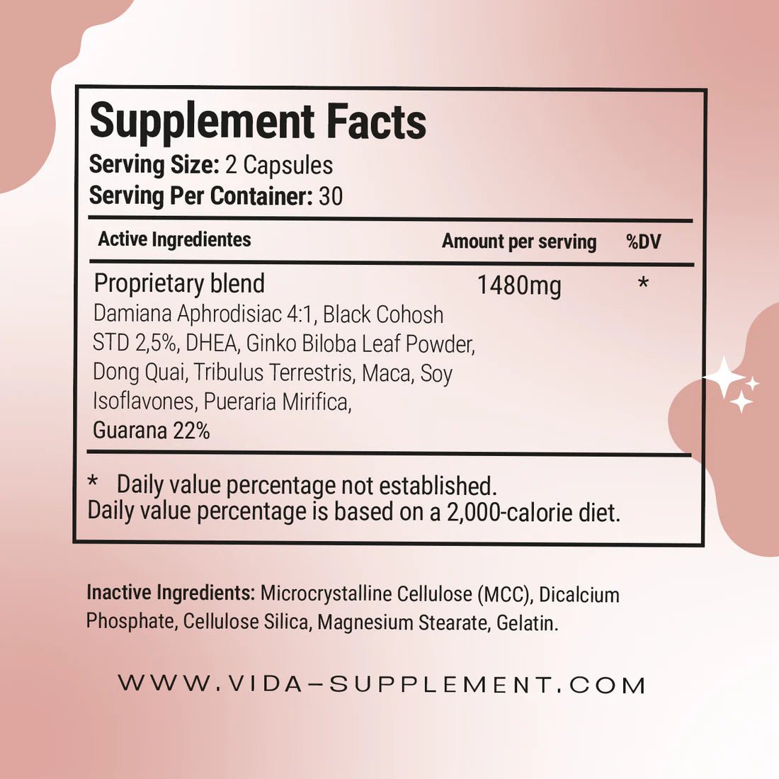 MENOPAUSIA 60 CAPS VIDA SUPPLEMENT - Oc Market