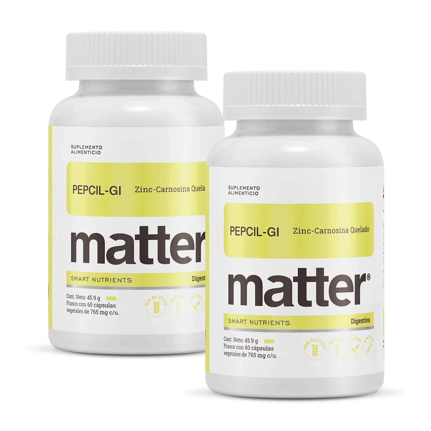 PEPCIL-GI, ZINC-CARNOSINA 60 CAPSULAS MATTER