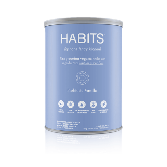 PROTEÍNA HABITS PROBIÓTICOS VAINILLA 488 G - Oc Market
