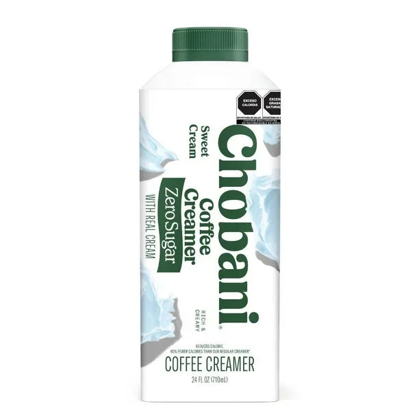 CHOBANI COFFE CREAMER ZERO SUGAR SWEET CREAM 710 ML