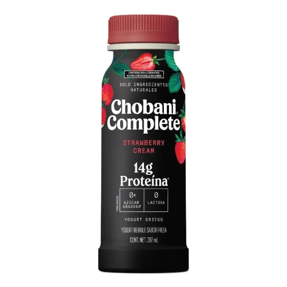 CHOBANI 14G COMPLETE FRESAS CON CREMA 207 ML