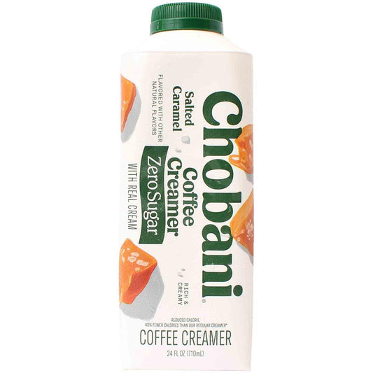 CHOBANI COFFE CREAMER SALTED CARAMEL ZERO SUGAR 710 ML