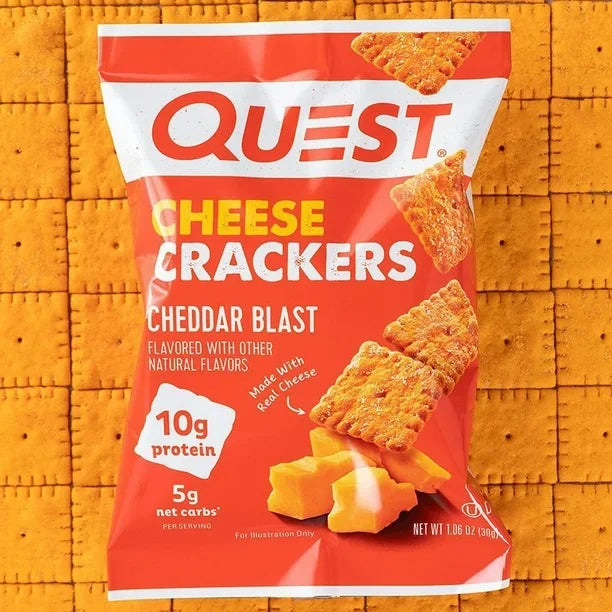 QUEST CRACKERS SABOR CHEDDAR 30 GR