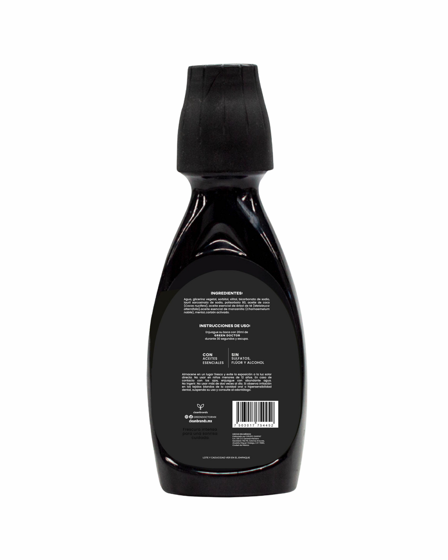 ENJUAGUE BUCAL FRESH CARBON GREEN COSTOR 250 ML