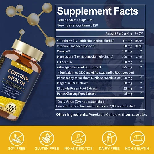 CORTISOL HEALTH 120 CAPSULAS