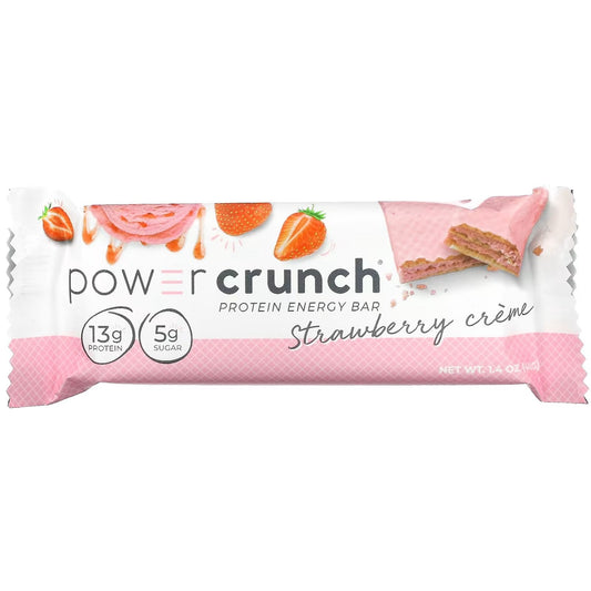 POWER CRUNCH BARRA DE OBLEAS DE PROTEINA SABOR CREMA DE FRESA