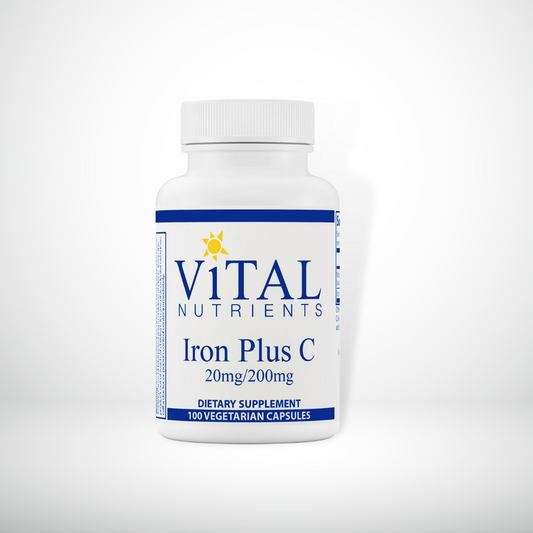 IRON PLUS C 20MG / 200MG VITAL NUTRIENTS HIERRO