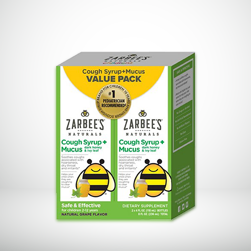 JARABE PARA NIÑOS  TOS Y MUCOSIDAD DOBLE PACK ZARBEES 118ML