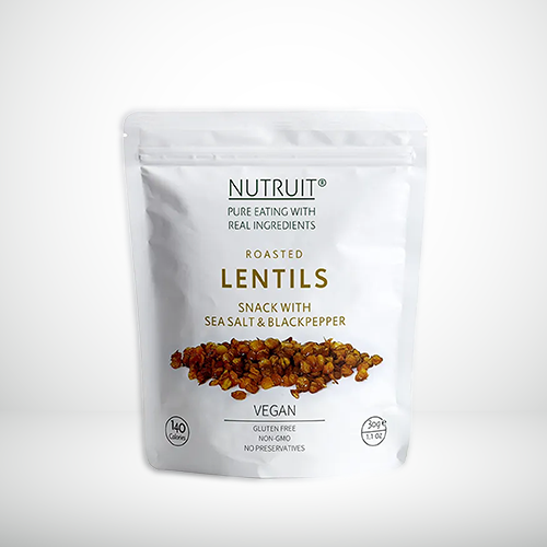 LENTEJAS CON SAL DE MAR Y PIMIENTA VEGANOS 30gr NUTRUIT GOURMET HEALTHY