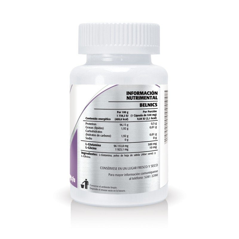 BELNICS L - GLUTAMINA Y ALOE VERA100 CAPS ULTRAGENICS HEMAGIC