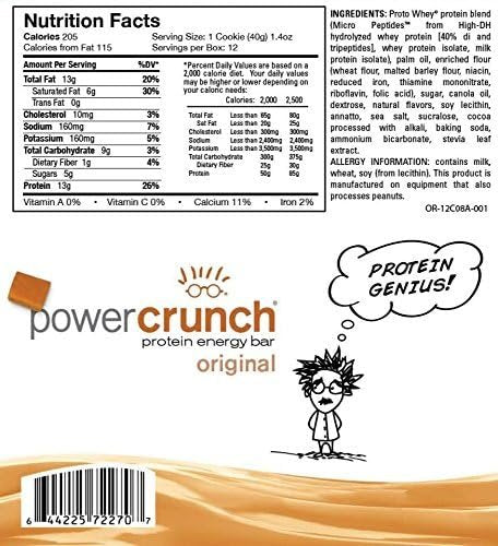 POWER CRUNCH BARRA DE OBLEAS DE PROTEINA SABOR CARAMELO