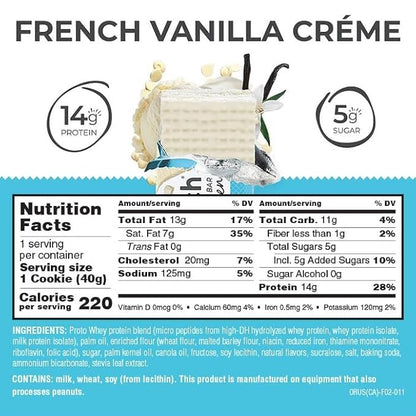 POWER CRUNCH BARRA DE OBLEAS DE PROTEINA SABOR CREMA DE VAINILLA FRANCESA
