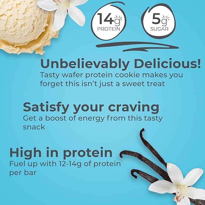 POWER CRUNCH BARRA DE OBLEAS DE PROTEINA SABOR CREMA DE VAINILLA FRANCESA