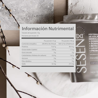 COLAGENO SESEN HIDROLIZADO EN POLVO 500g