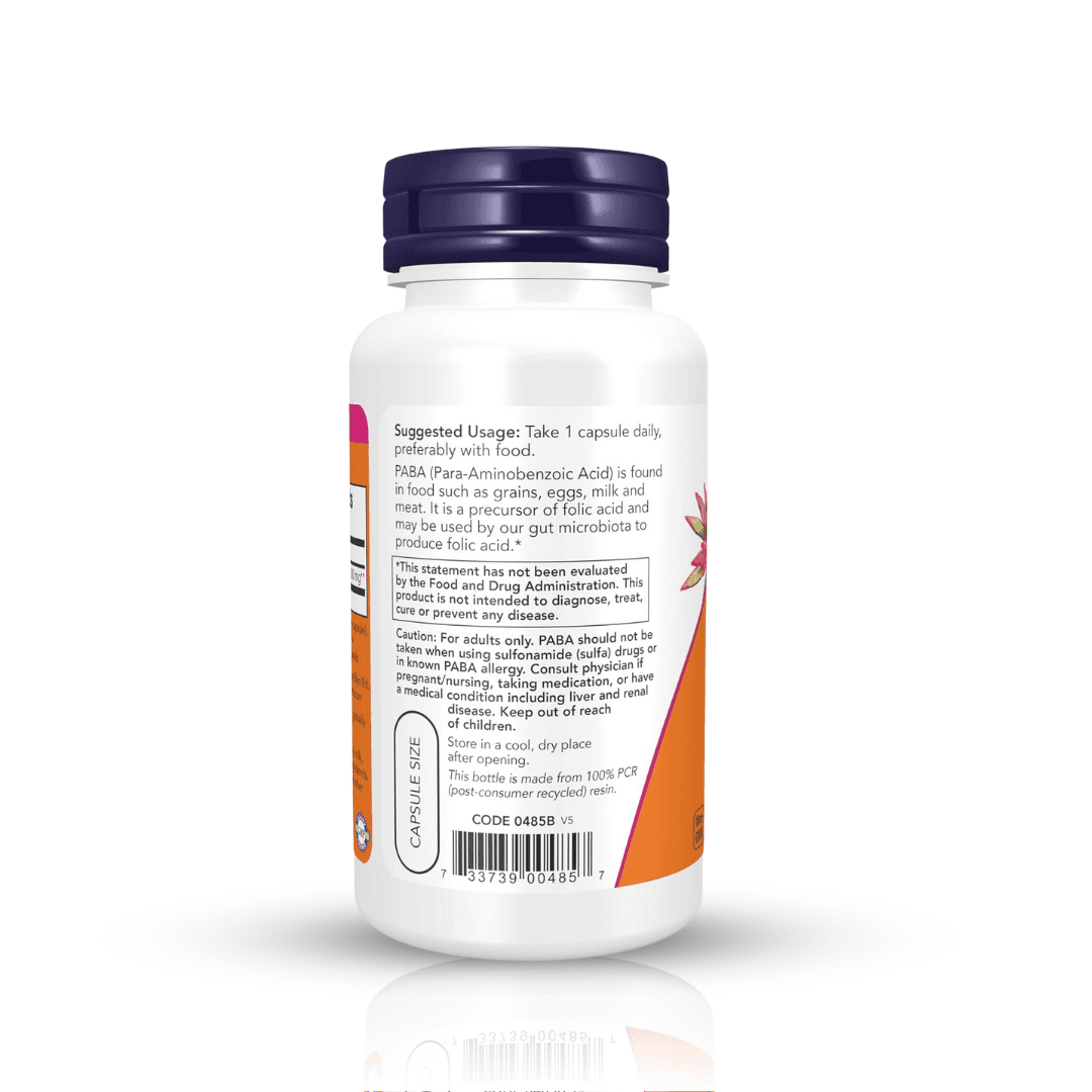 PABA 500 MG 100 CAPS NOW