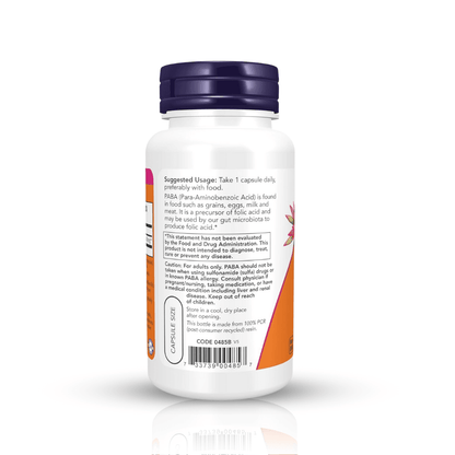 PABA 500 MG 100 CAPS NOW