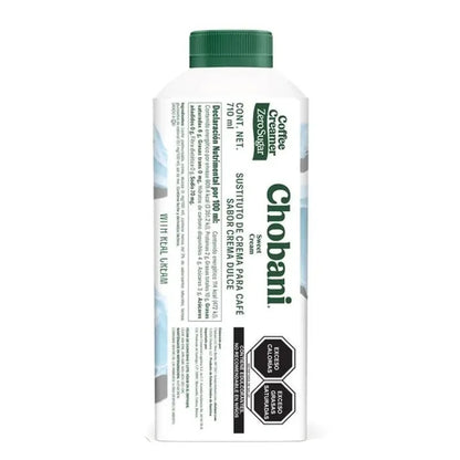 CHOBANI COFFE CREAMER ZERO SUGAR SWEET CREAM 710 ML