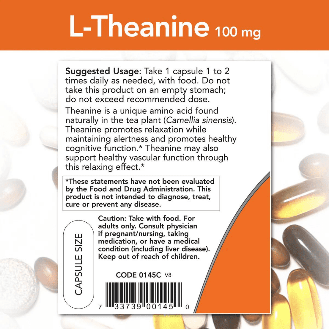 L - TEANINA 100 MG 90 CAPS NOW