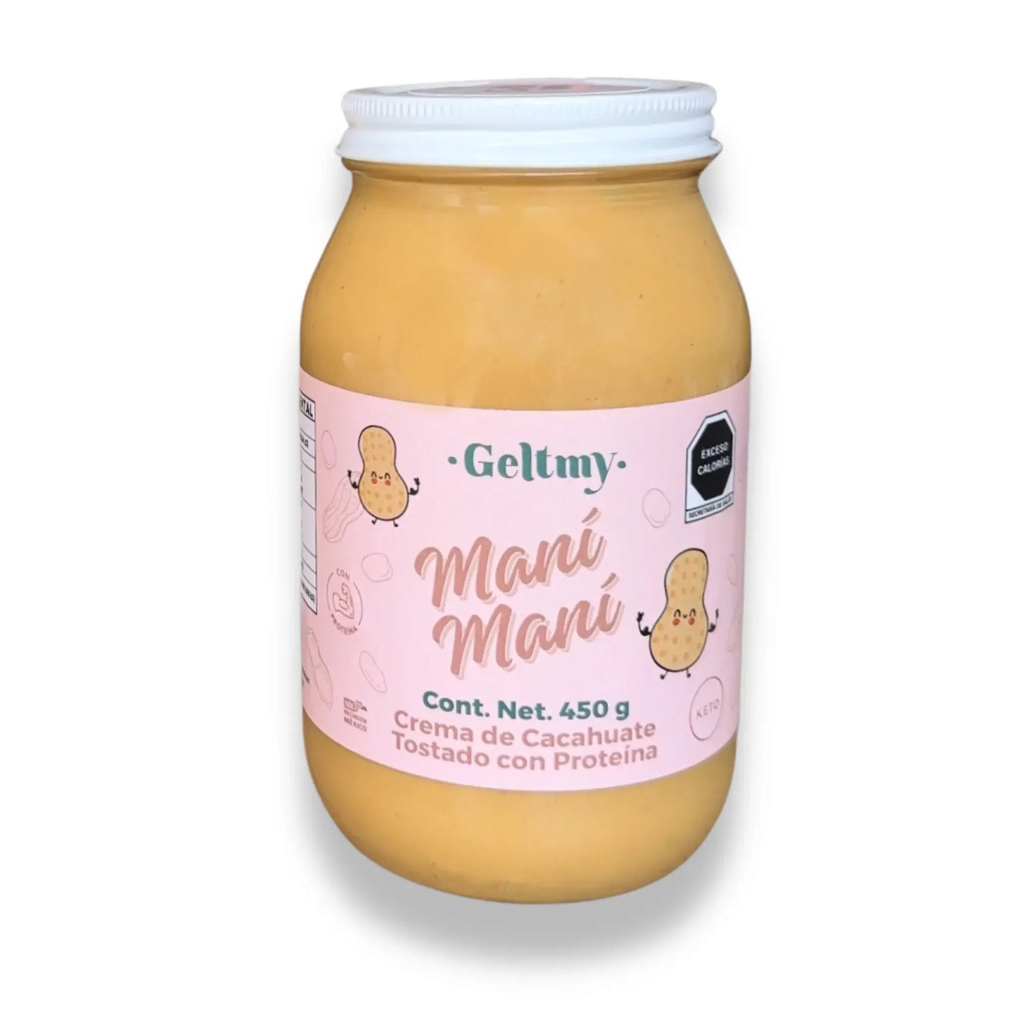 CREMA DE CACAHUATE COMBINADA 450 GR GELTMY