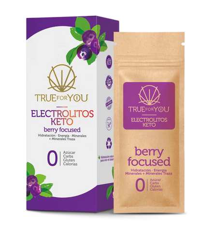 SACHETS BERRY ELECTROLITOS KETO 7 SOBRES TRUE FOR YOU