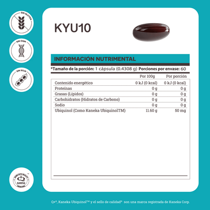 KYU COQ10 60 CÁPSULAS MATTER