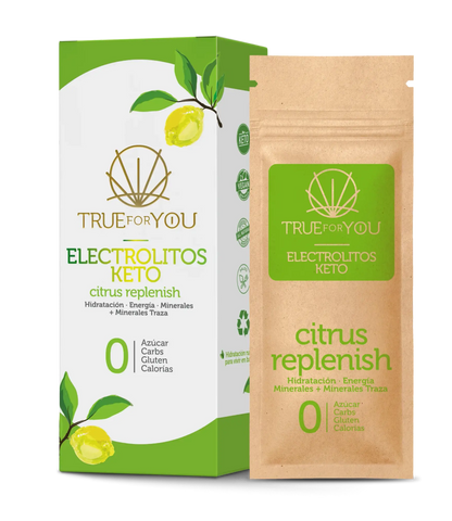 SACHETS CITRUS ELECTROLITOS KETO 7 SOBRES TRUE FOR YOU