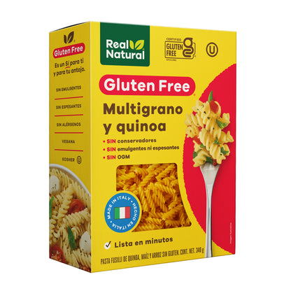 PASTA FUSILLI MULTIGRANO Y QUINOA 340 GR