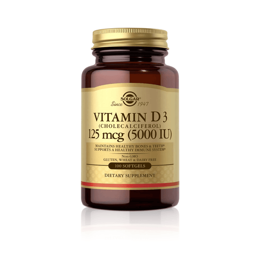 VITAMINA D3 125 MCG 5000 IU 100 CAPSULAS SOLGAR