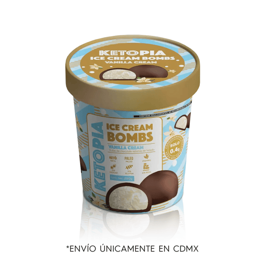 ICE CREAM BOMBS VAINILLA CREAM PINT 200 GR