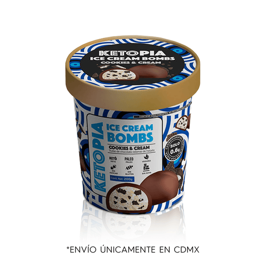 ICE CREAM BOMBS COOKIES AND CREAM PINT 200 GR