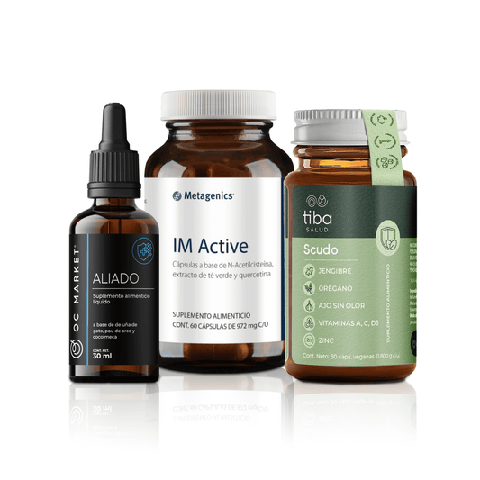 KIT SISTEMA INMUNE ATTACK PLUS (TIBA SALUD SCUDO, INMUNE ACTIVE SISTEMA INMUNE, ALIADO SISTEMA INMUNE)
