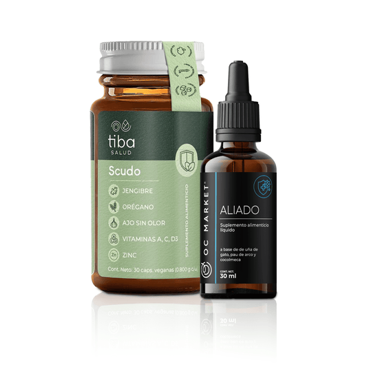KIT SISTEMA INMUNE TIBA & OC MARKET (TIBA SALUD SCUDO, ALIADO SISTEMA INMUNE)