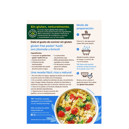 PASTA FUSILLI MULTIGRANO Y QUINOA REAL NATURAL 340 G