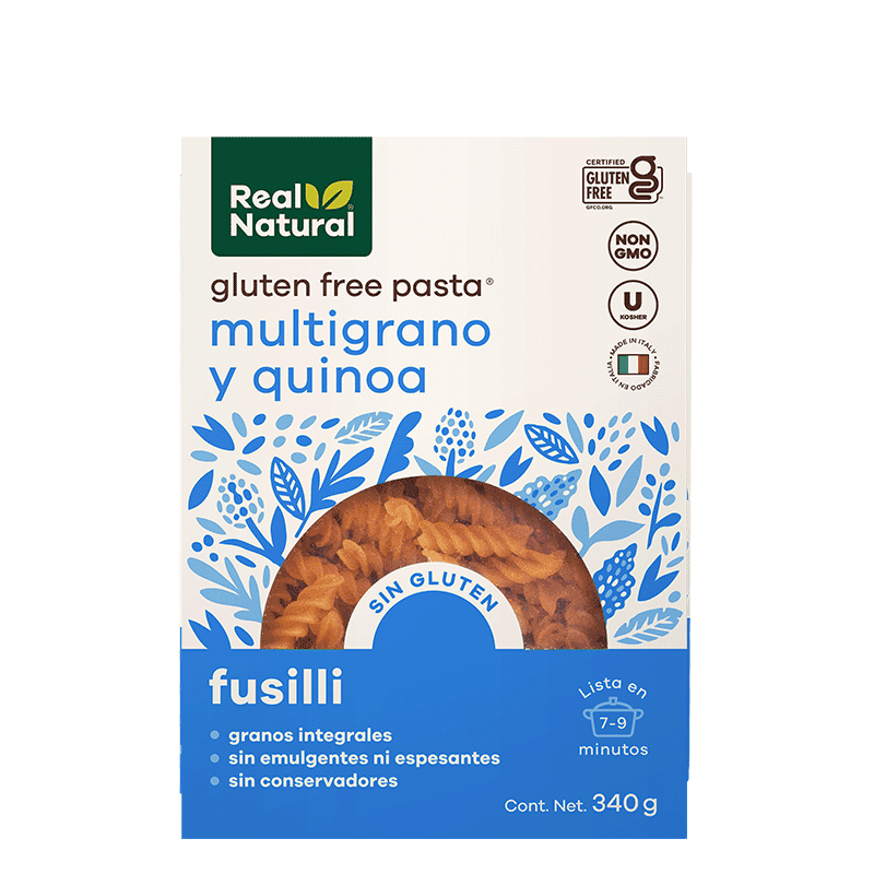 PASTA FUSILLI MULTIGRANO Y QUINOA REAL NATURAL 340 G