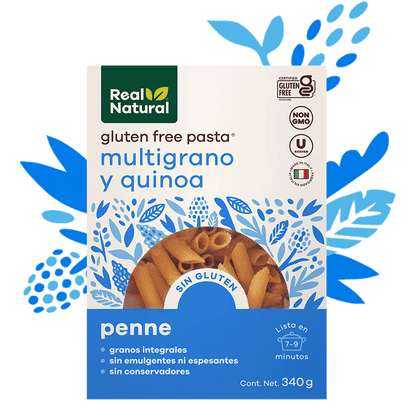 PASTA PENNE DE QUINOA Y MULTIGRANO REAL NATURAL 340 G