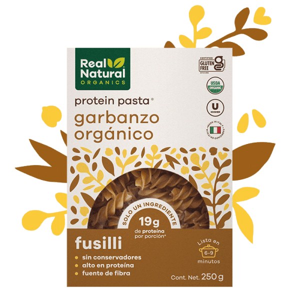 PASTA FUSILLI GARBANZO ORGANICO REAL NATURAL 250 G