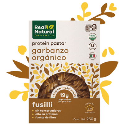 PASTA FUSILLI GARBANZO ORGANICO REAL NATURAL 250 G