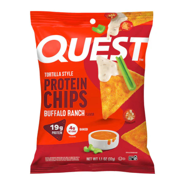 QUEST CHIPS SABOR BUFFALO RANCH 32 GR